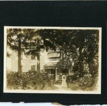 Gorman House with Unidentified Woman and Man
